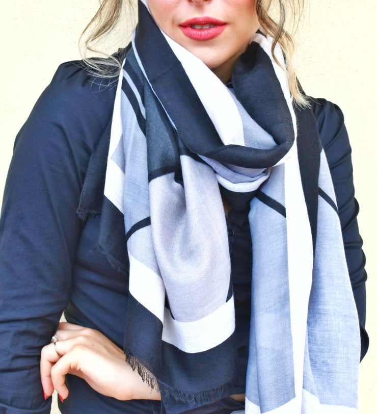 Foulard colorato con rombi