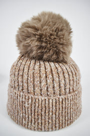 Cappello pompon paillettes