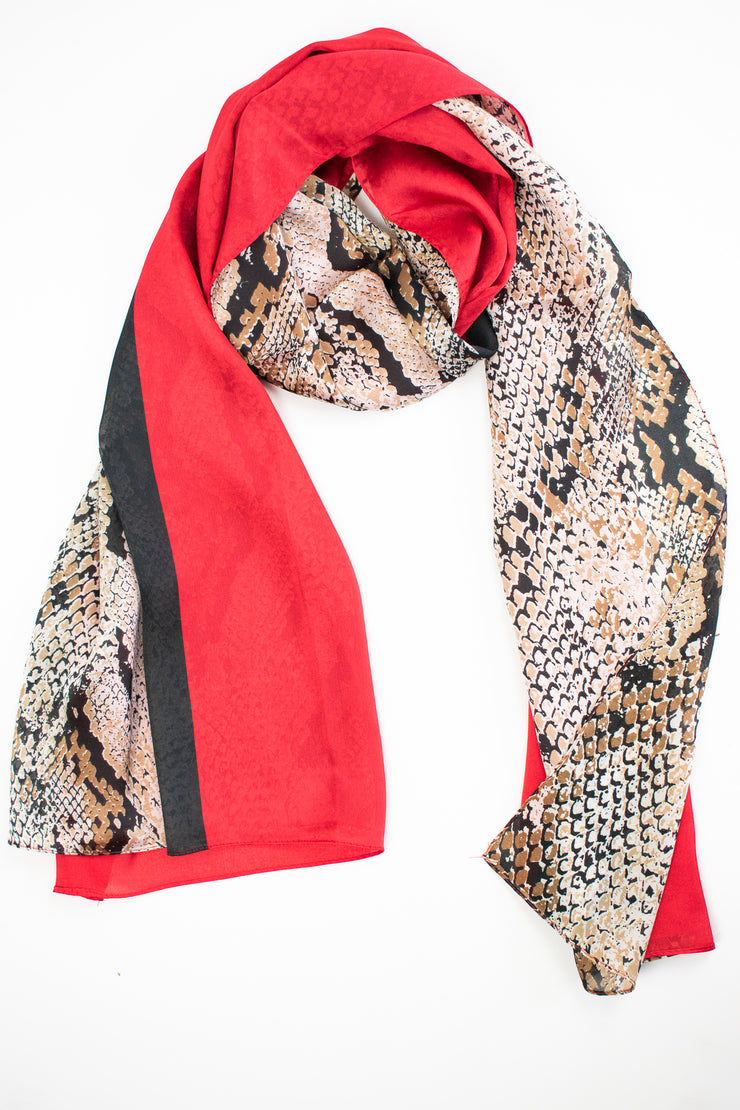 Foulard stampa pitonato