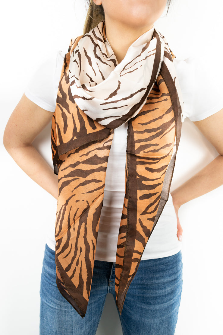 Foulard animalier sfumato