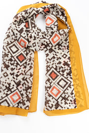 Foulard stampa geometrica