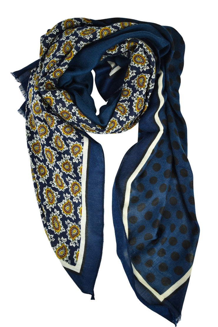 Foulard pois e paisley
