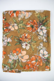Sciarpa Fiori oro