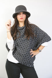 Poncho con lana