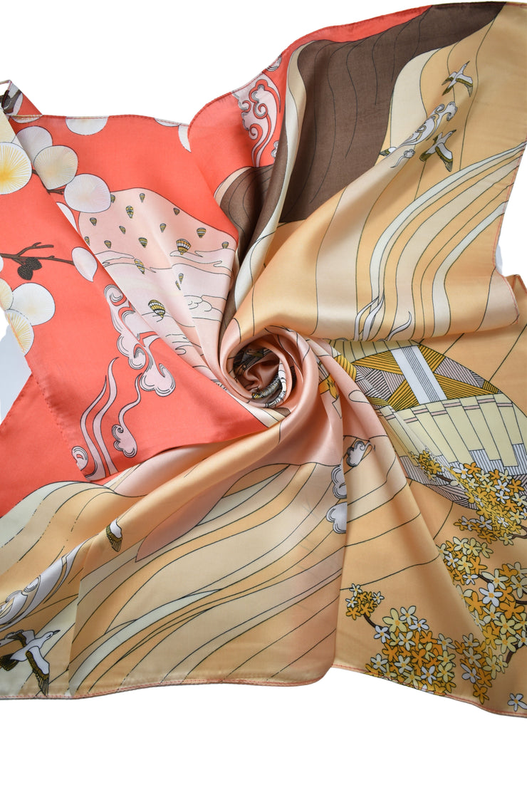 Foulard mongolfiere